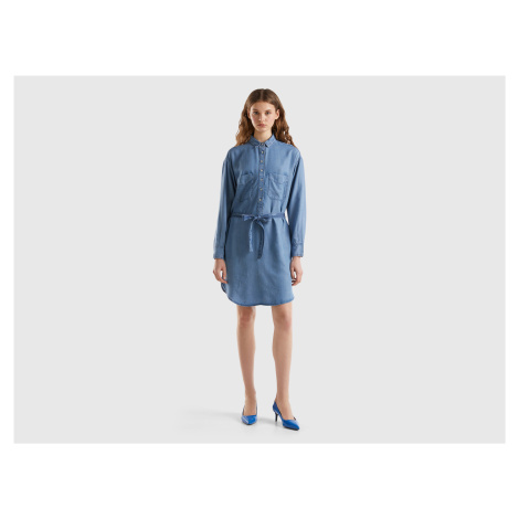 Benetton, Short Shirt Dress In Sustainable Viscose United Colors of Benetton