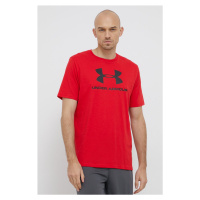 Under Armour 1329590 červená barva, s potiskem, 1329590-100