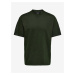 Tmavě zelené pánské basic tričko ONLY & SONS Fred