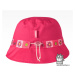 Bavlněný letní klobouk Dráče - Palermo 08, sytě růžová, kytičky Barva: Růžová