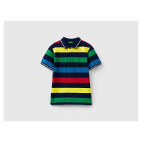 Benetton, Short Sleeve Polo With Stripes
