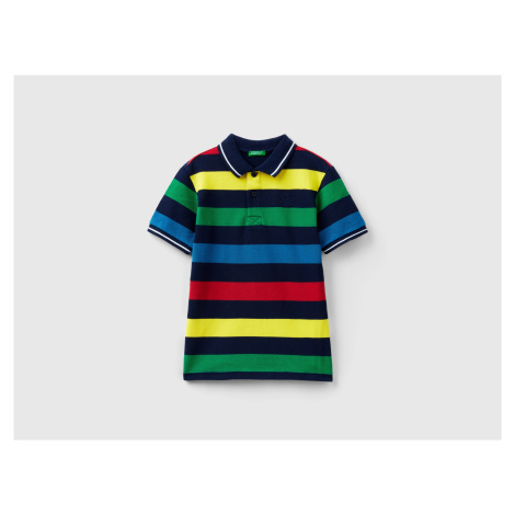 Benetton, Short Sleeve Polo With Stripes United Colors of Benetton
