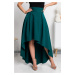 Smaragdová asymetrická sukně