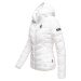 Dámská zimní bunda s kapucí ELVA N-W-165 Navahoo - WHITE