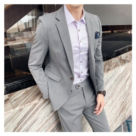 Pánský oblek výprodej sako + kalhoty luxusní set JFC FASHION