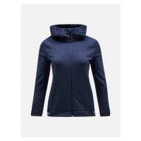 Mikina peak performance w rider tech zip hood modrá