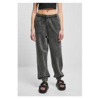 Dámské tepláky // Urban Classics / Ladies High Waist Stone Washed Sweat Pants bl