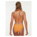 Oranžové dámské jednodílné plavky Trendyol