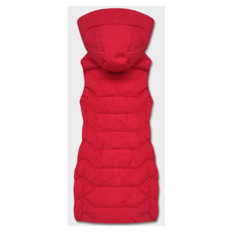 Červená dámská vesta s kapucí (R8133-4) S'WEST