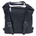 Střední černý kabelko-batoh 2v1 s praktickou kapsou