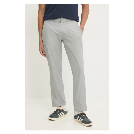Kalhoty Abercrombie & Fitch pánské, šedá barva, jednoduché, KI130-4117