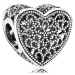 Pandora Stříbrný korálek Srdce 791811