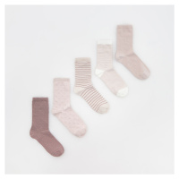 Reserved - Ponožky 5 pack - Růžová