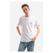 Bavlněné tričko Alpha Industries Backprint bílá barva, s potiskem, 128507.178-white
