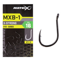 Matrix háčky mxb-1 barbed eyed end black nickel 10 ks - velikost 16