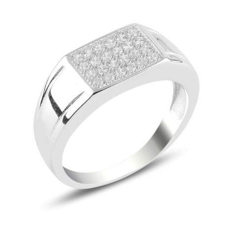 OLIVIE Pánský stříbrný prsten 5716