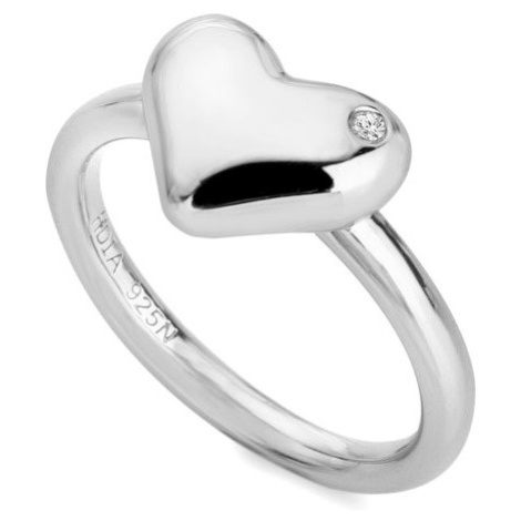 Hot Diamonds Romantický stříbrný prsten s diamantem Desire DR274
