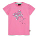 Dětské bavlněné tričko Lego růžová barva