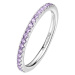 Brosway Třpytivý stříbrný prsten Fancy Magic Purple FMP70
