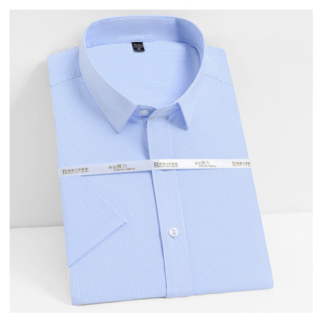 Pánská casual košile s krátkým rukávem hedvábná tkanina