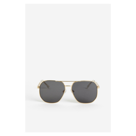 H & M - Sluneční brýle - zlatá H&M
