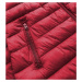 Lehká prošívaná dámská bunda v bordó barvě (20311) Červené