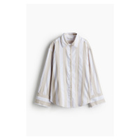 H & M - Košile z lněné směsi - béžová
