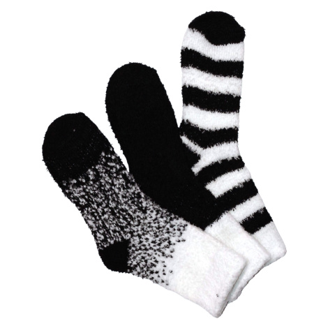 Emi Black dámské žinylkové ponožky H5101B černá Emi Ross