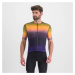 SPORTFUL Cyklistický dres s krátkým rukávem - FLOW SUPERGIARA - fialová/žlutá