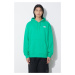 Mikina The North Face M Essential Hoodie pánská, zelená barva, s kapucí, hladká, NF0A7ZJ9PO81