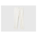 Benetton, Cream White Slim Fit Cotton Chinos