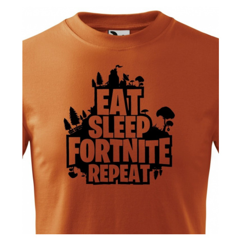 Dětské tričko s potiskem  Eat Sleep Fortnite Repeat BezvaTriko