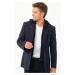 K7532 DEWBERRY MEN'S COAT-PLAIN NAVY BLUE