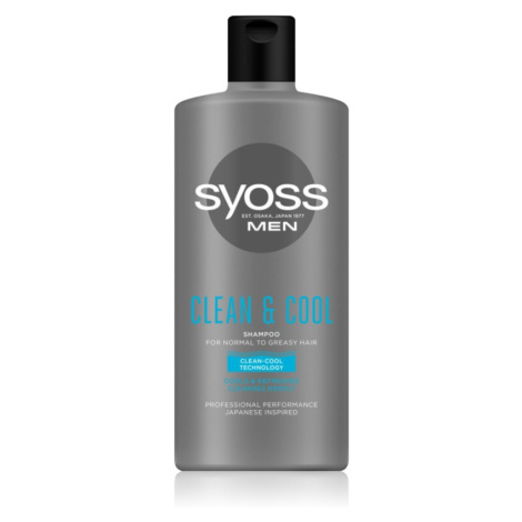 Syoss Men Clean & Cool šampon pro normální až mastné vlasy 440 ml