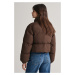 BUNDA GANT CROPPED PUFFER JACKET hnědá