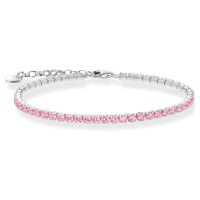 Thomas Sabo A2167-051-9-L19V Tennis náramek with pink stones 16-19 cm