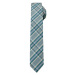 Zelená károvaná pánská kravata
