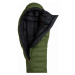 Péřový spací pytel WARMPEACE Horizont 1400 - 195cm Riffle green/black Levý zip