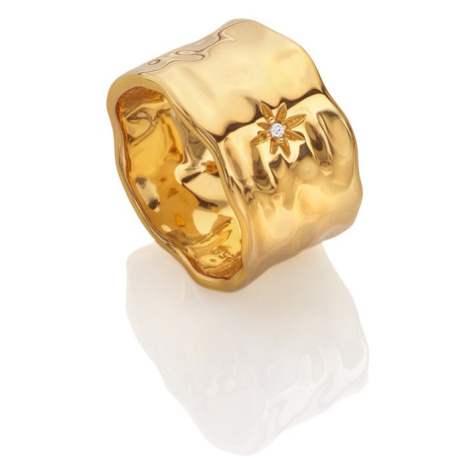 Hot Diamonds Luxusní pozlacený prsten s diamantem Jac Jossa Soul DR253 51 mm