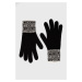 Vlněné rukavice Moschino dámské, černá barva
