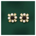 JAY Náušnice s perlou a zirkony Aurélie JAY-0027-ER000811 Bílá