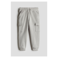 H & M - Kalhoty jogger cargo - šedá