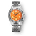 Nivada Grenchen Depthmaster Numerals Orange - Tropic Rubber