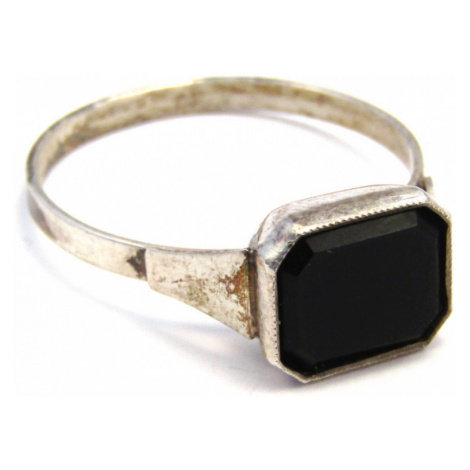 AutorskeSperky.com - Stříbrný prsten s onyxem - S1180