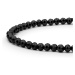 Gaura Pearls Korálkový náramek Joana - černý 2 mm spinel, stříbro 925/1000 214-38B Černá 18 cm +