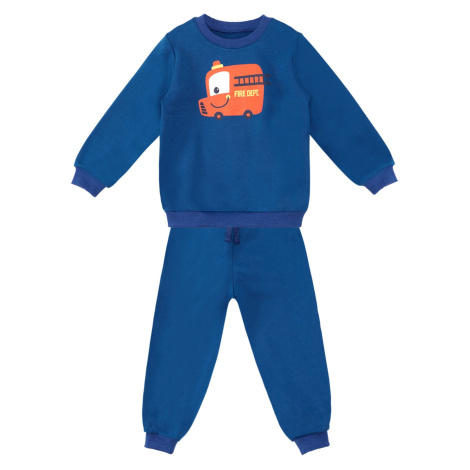 Denokids Fire Brigade Baby Boy Navy Blue Tracksuit Set