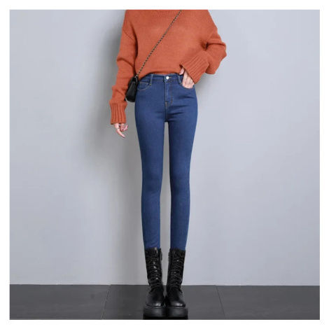 Dámské zateplené džíny zimní