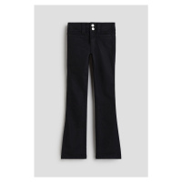 H & M - Keprové kalhoty Bootcut Leg - černá