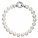 Perlový náramek z pravých říčních perel bílý 23003.1
