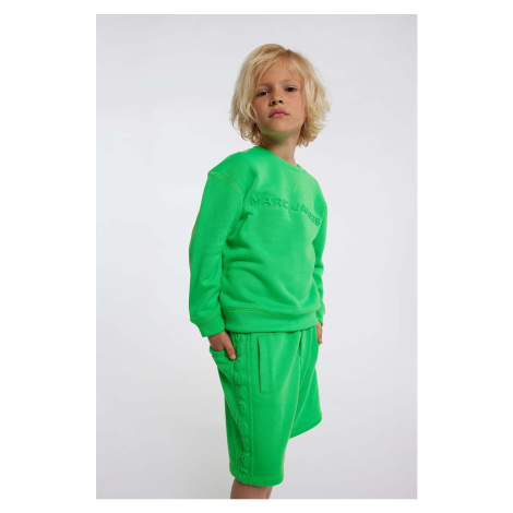 Dětská mikina Marc Jacobs zelená barva, s aplikací